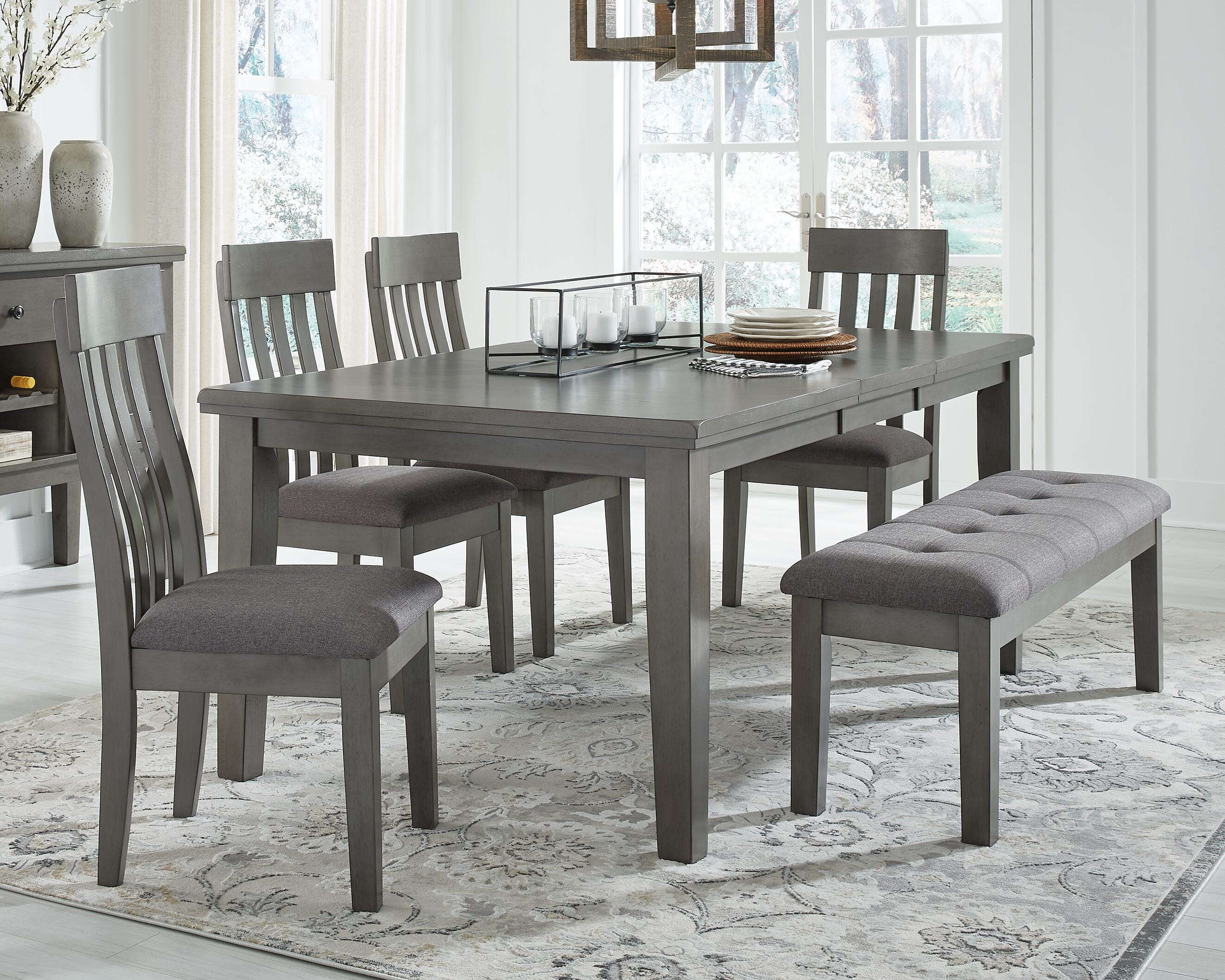 Hallanden Dining Room Set - Romeo & Juliet Furniture (Warren,MI)