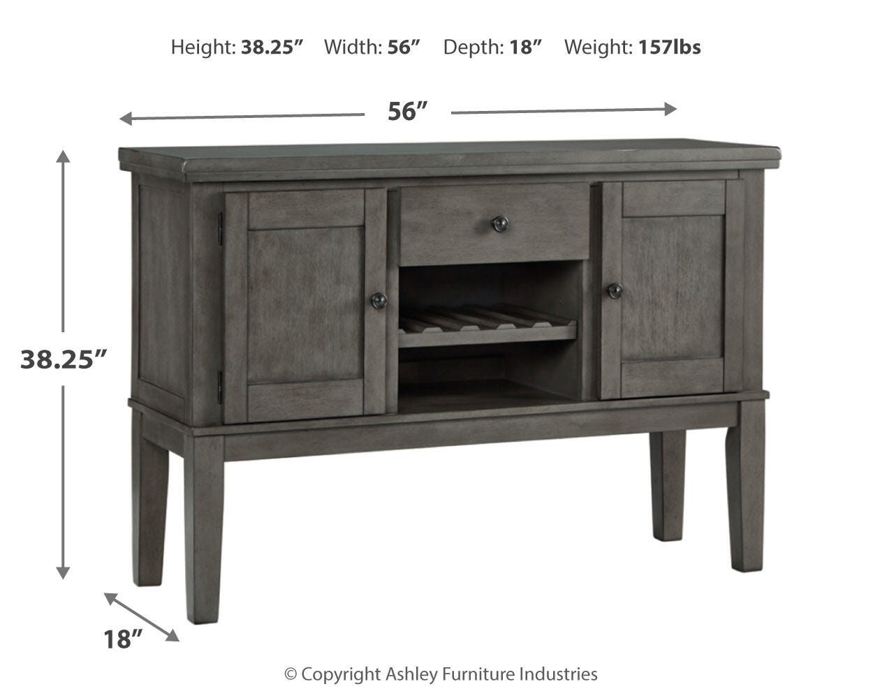 Hallanden Dining Room Set - Romeo & Juliet Furniture (Warren,MI)