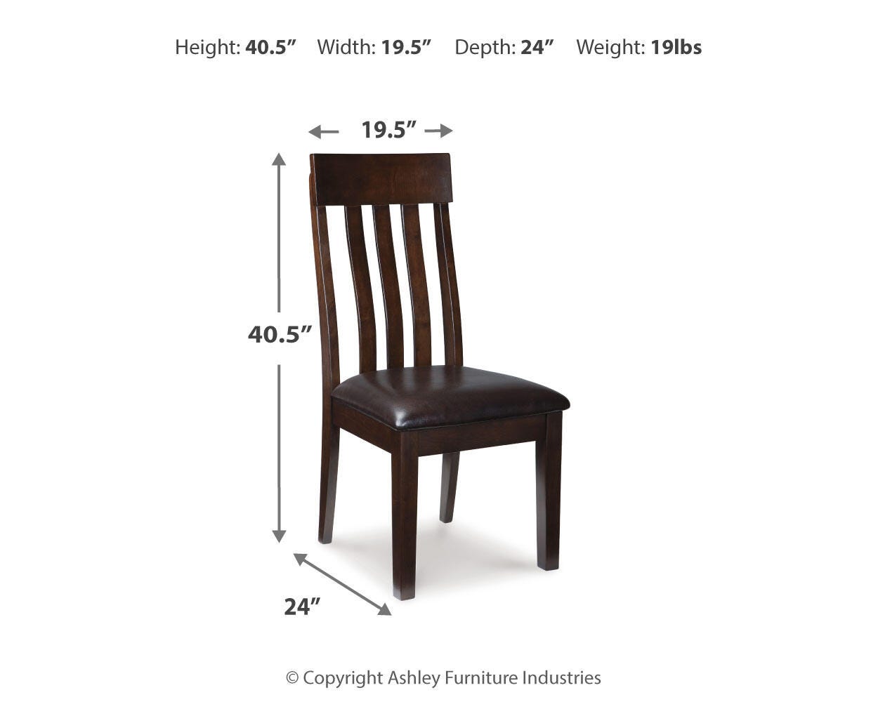 Haddigan Dining Chair - Romeo & Juliet Furniture (Warren,MI)