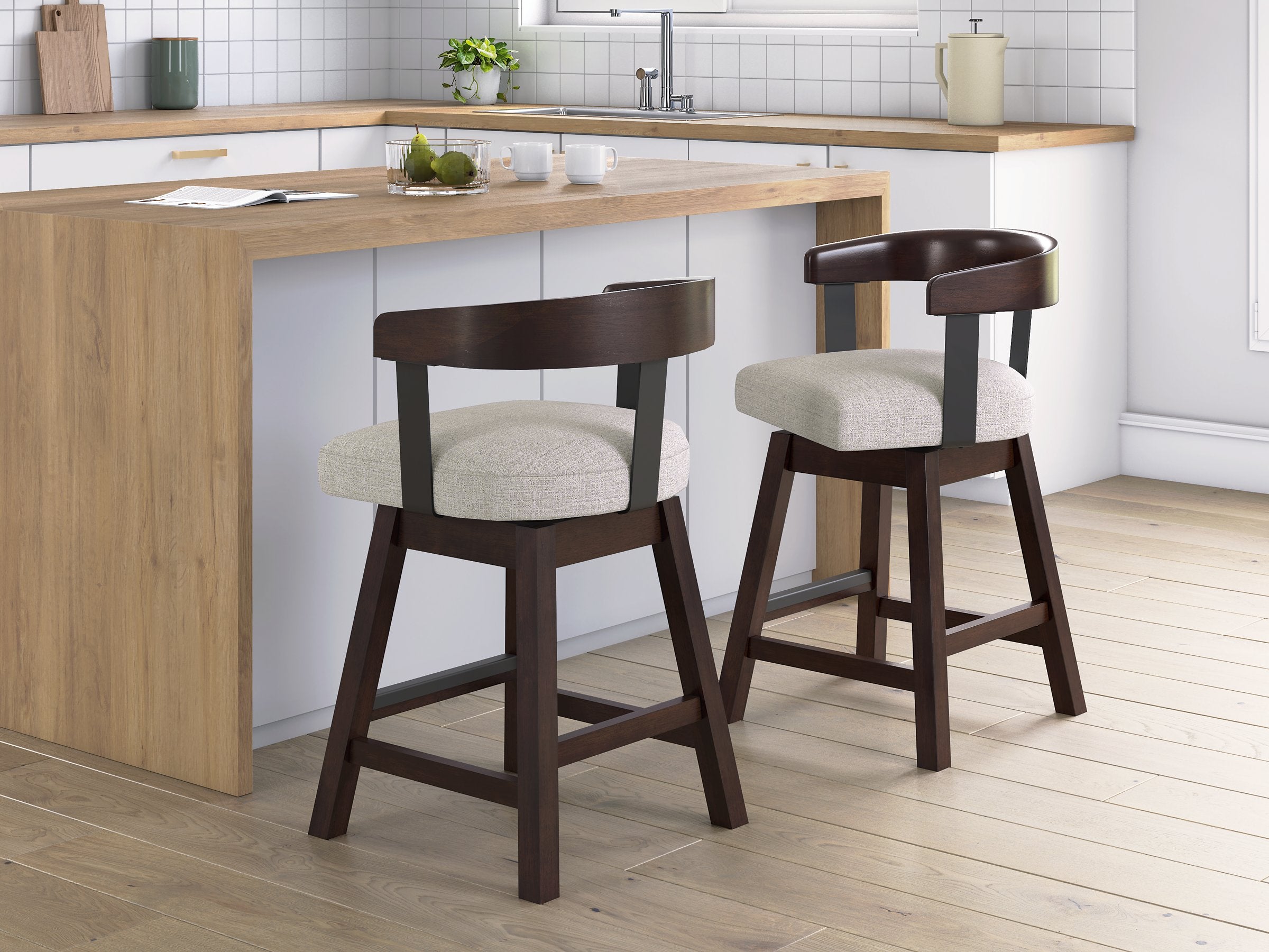 Haddigan Counter Height Barstool (Set of 2) - Romeo & Juliet Furniture (Warren,MI)