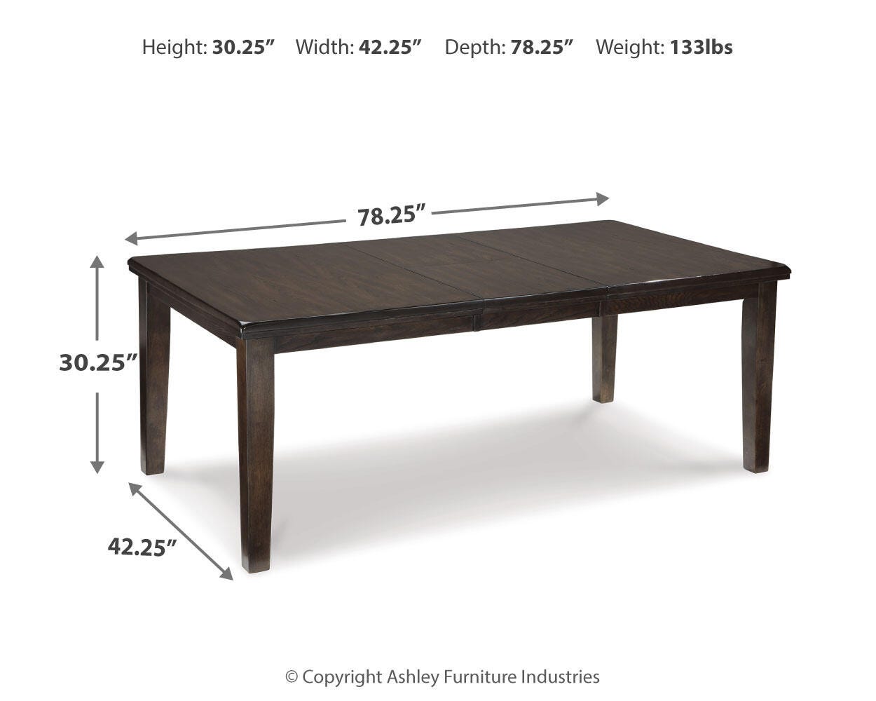 Haddigan Dining Set - Romeo & Juliet Furniture (Warren,MI)