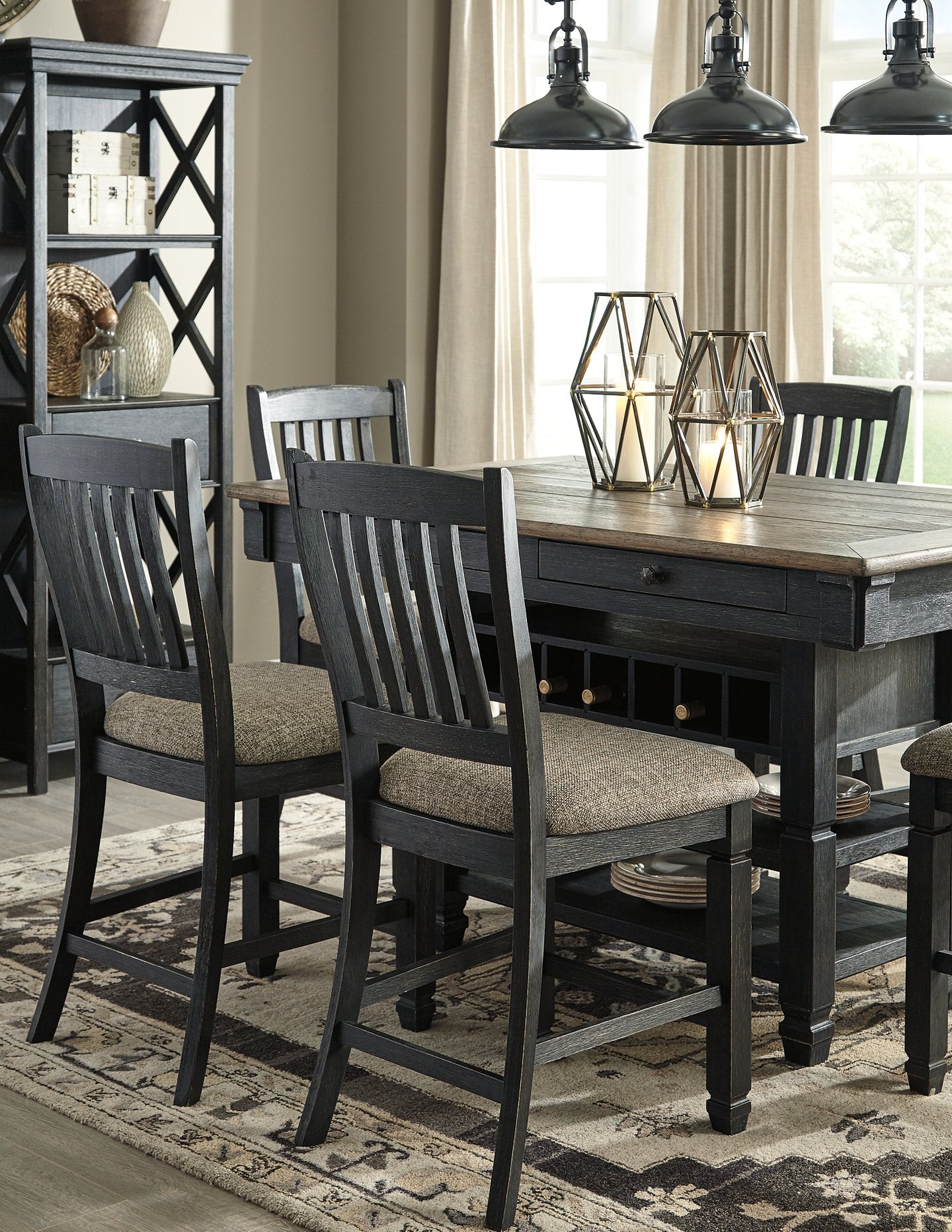 Tyler Creek Counter Height Dining Set - Romeo & Juliet Furniture (Warren,MI)