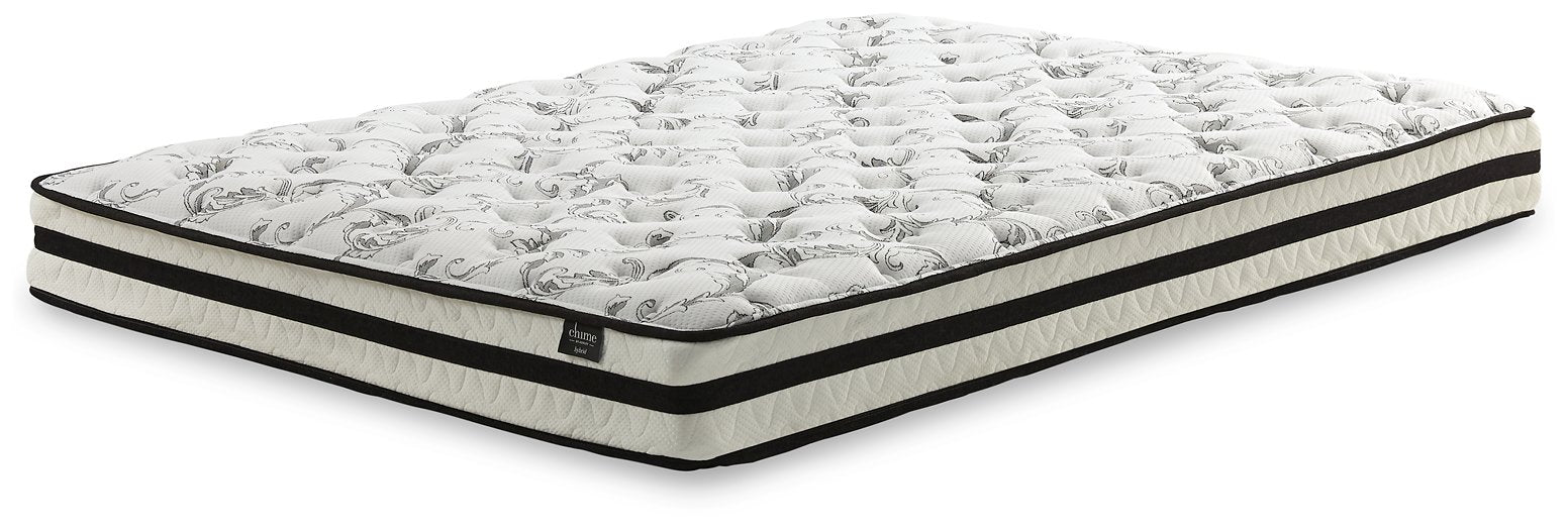 8 Inch Chime Innerspring Mattress Set - Romeo & Juliet Furniture (Warren,MI)