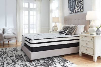 Chime 10 Inch Hybrid 10 Inch Mattress and Pillow - Romeo & Juliet Furniture (Warren,MI)