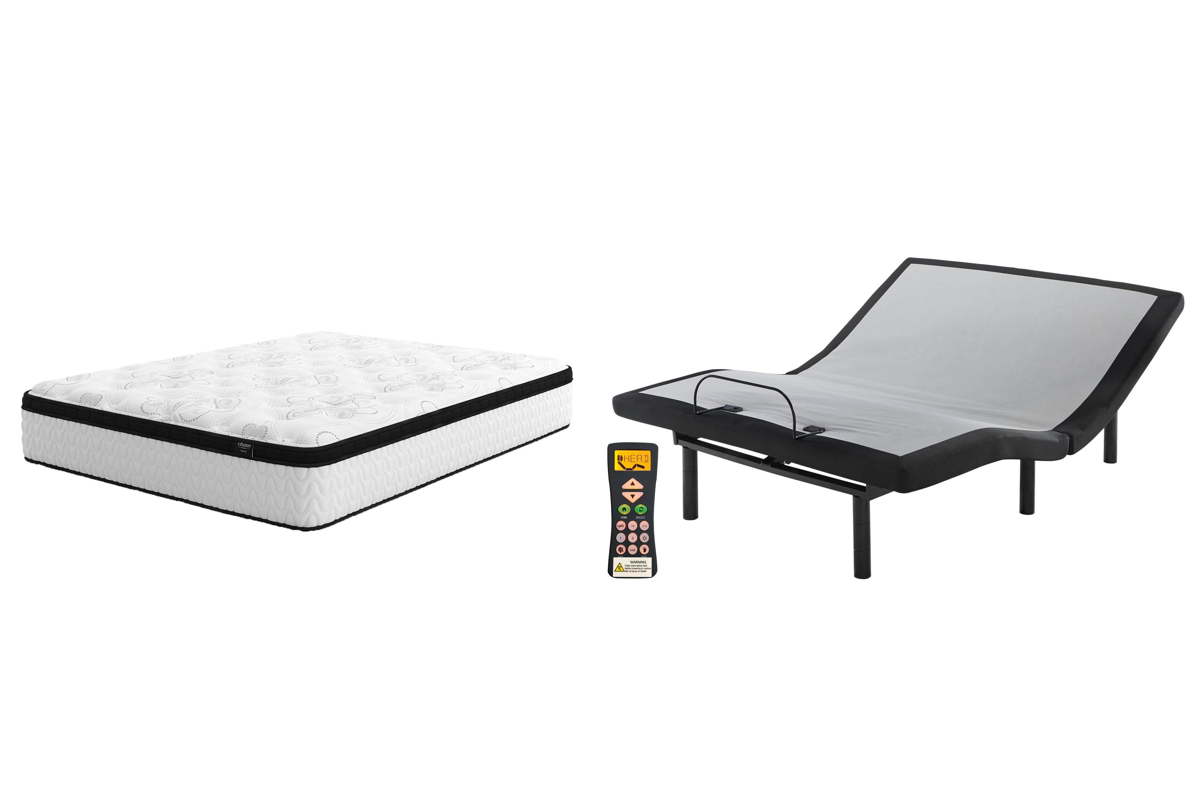 Chime 12 Inch California King Hybrid Mattress Package - Romeo & Juliet Furniture (Warren,MI)