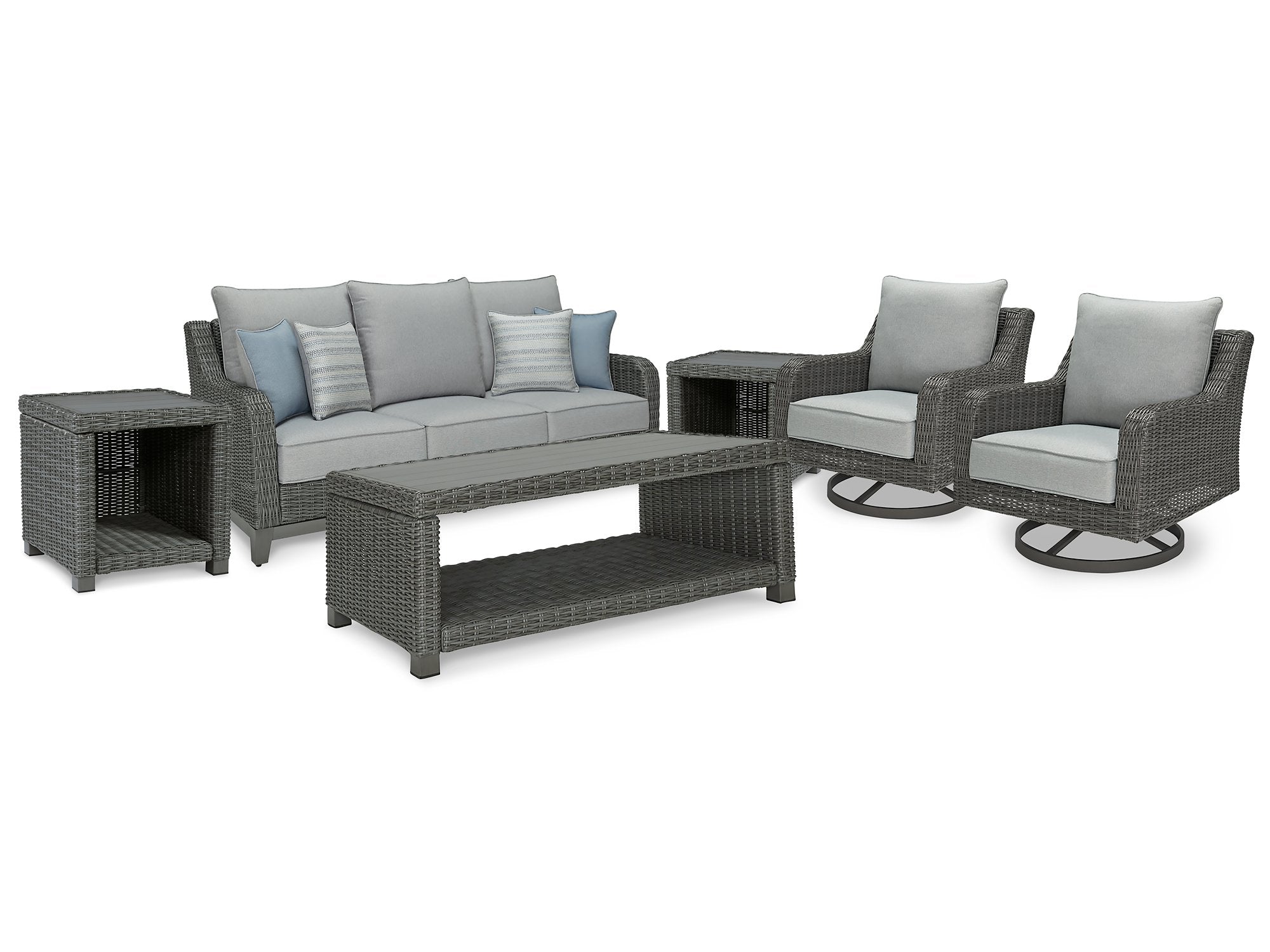Elite Park Outdoor Seating Set - Romeo & Juliet Furniture (Warren,MI)