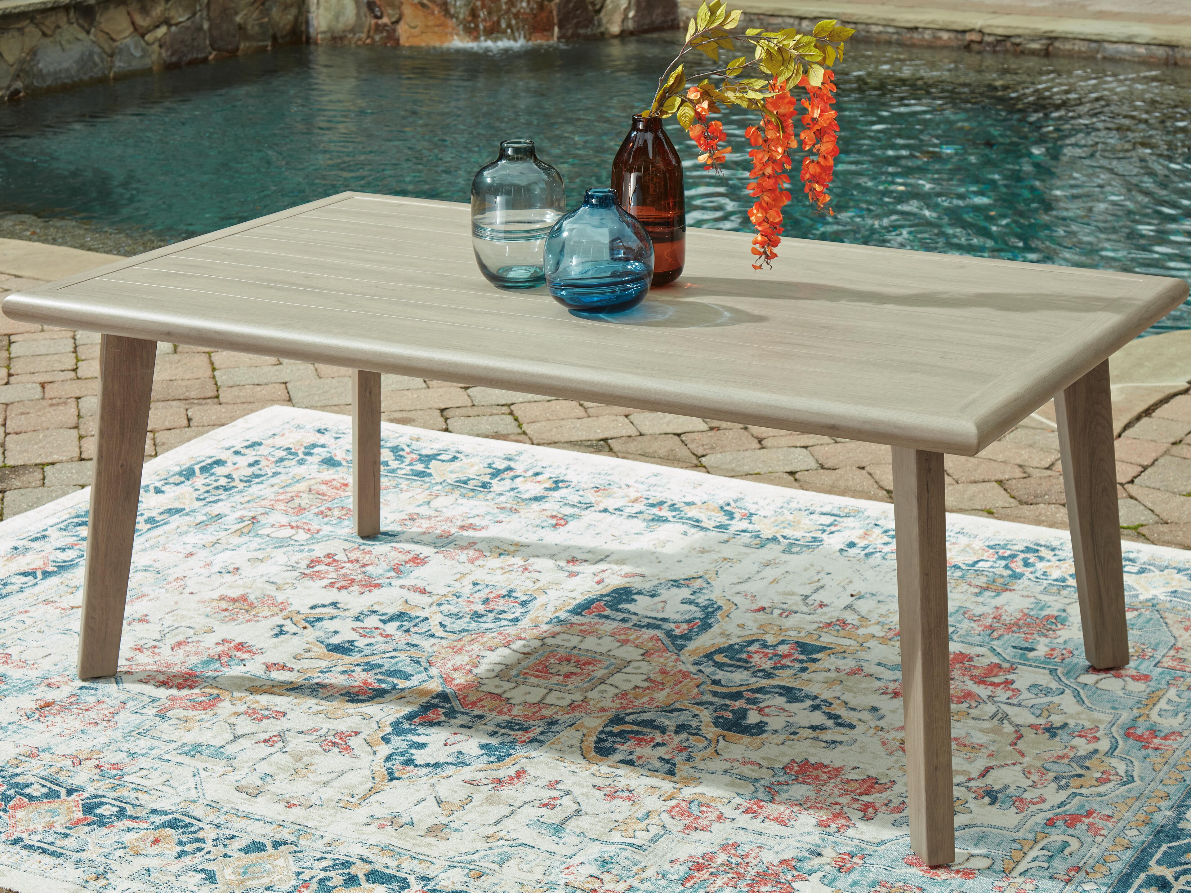 Cliff Trails Outdoor Dining Table - Romeo & Juliet Furniture (Warren,MI)