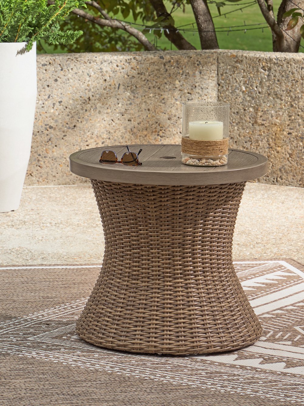 Laguna Heights Outdoor End Table - Romeo & Juliet Furniture (Warren,MI)