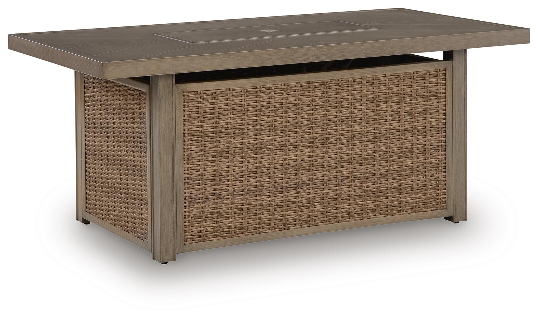 Laguna Heights Outdoor Fire Pit Table - Romeo & Juliet Furniture (Warren,MI)