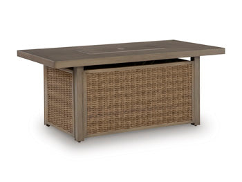 Laguna Heights Outdoor Fire Pit Table - Romeo & Juliet Furniture (Warren,MI)