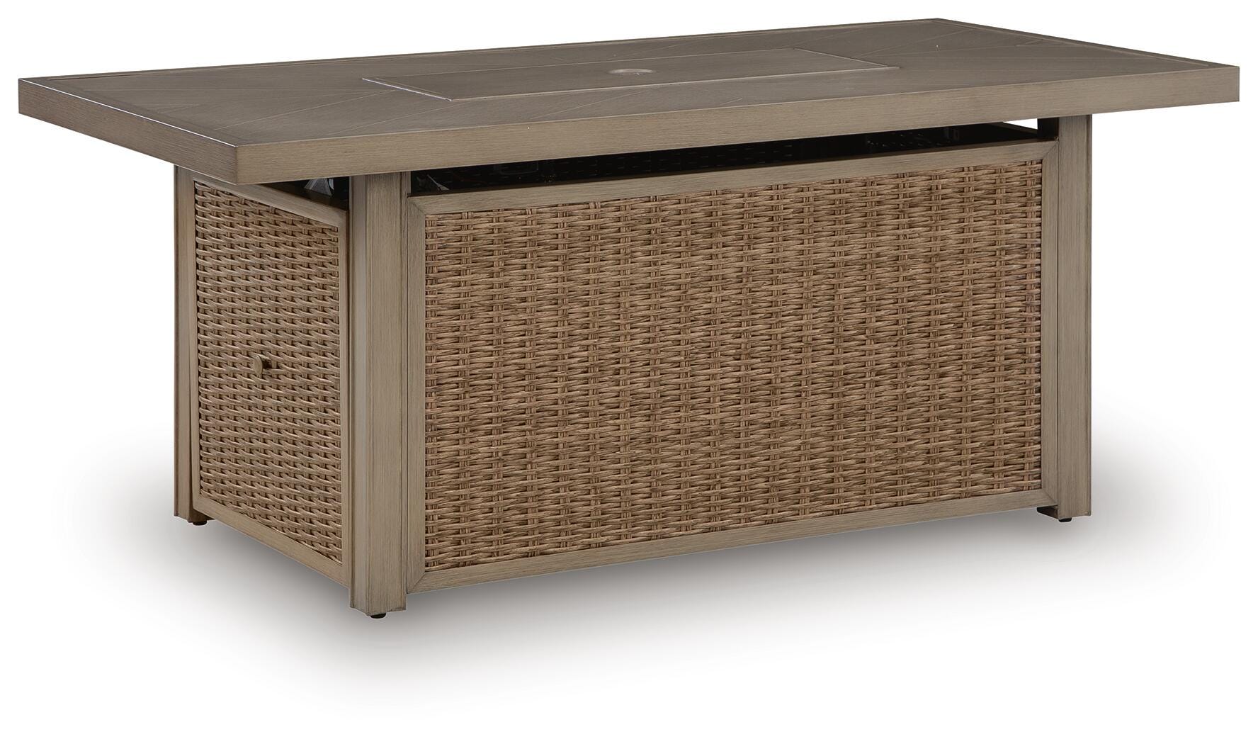 Laguna Heights Outdoor Fire Pit Table - Romeo & Juliet Furniture (Warren,MI)