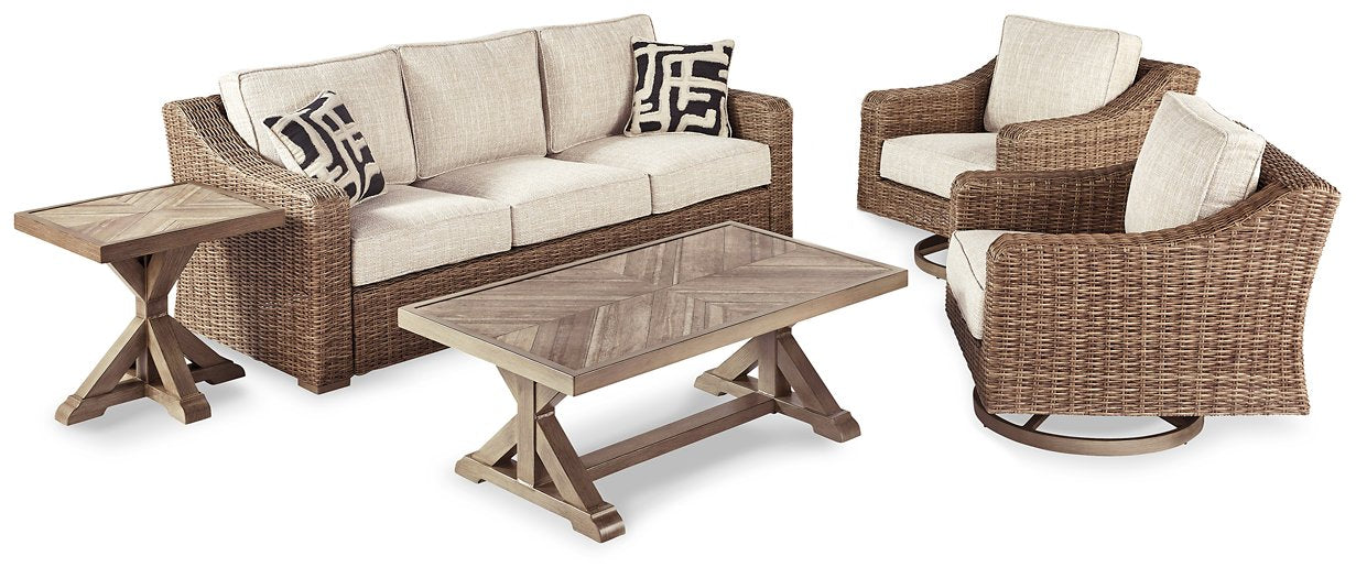 Beachcroft Outdoor Seating Set - Romeo & Juliet Furniture (Warren,MI)