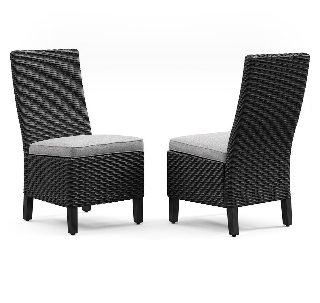 Beachcroft Outdoor Side Chair with Cushion (Set of 2) - Romeo & Juliet Furniture (Warren,MI)