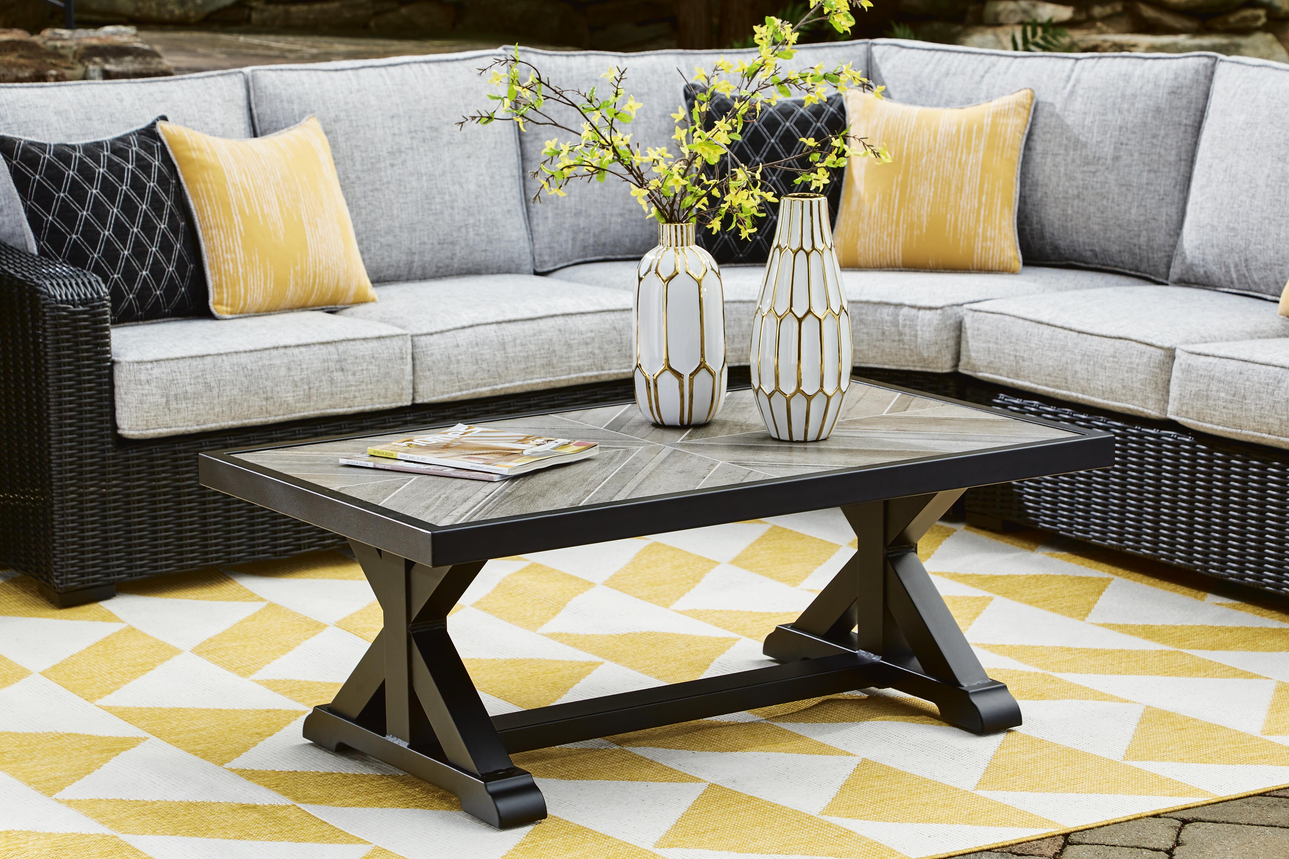 Beachcroft Outdoor Coffee Table - Romeo & Juliet Furniture (Warren,MI)