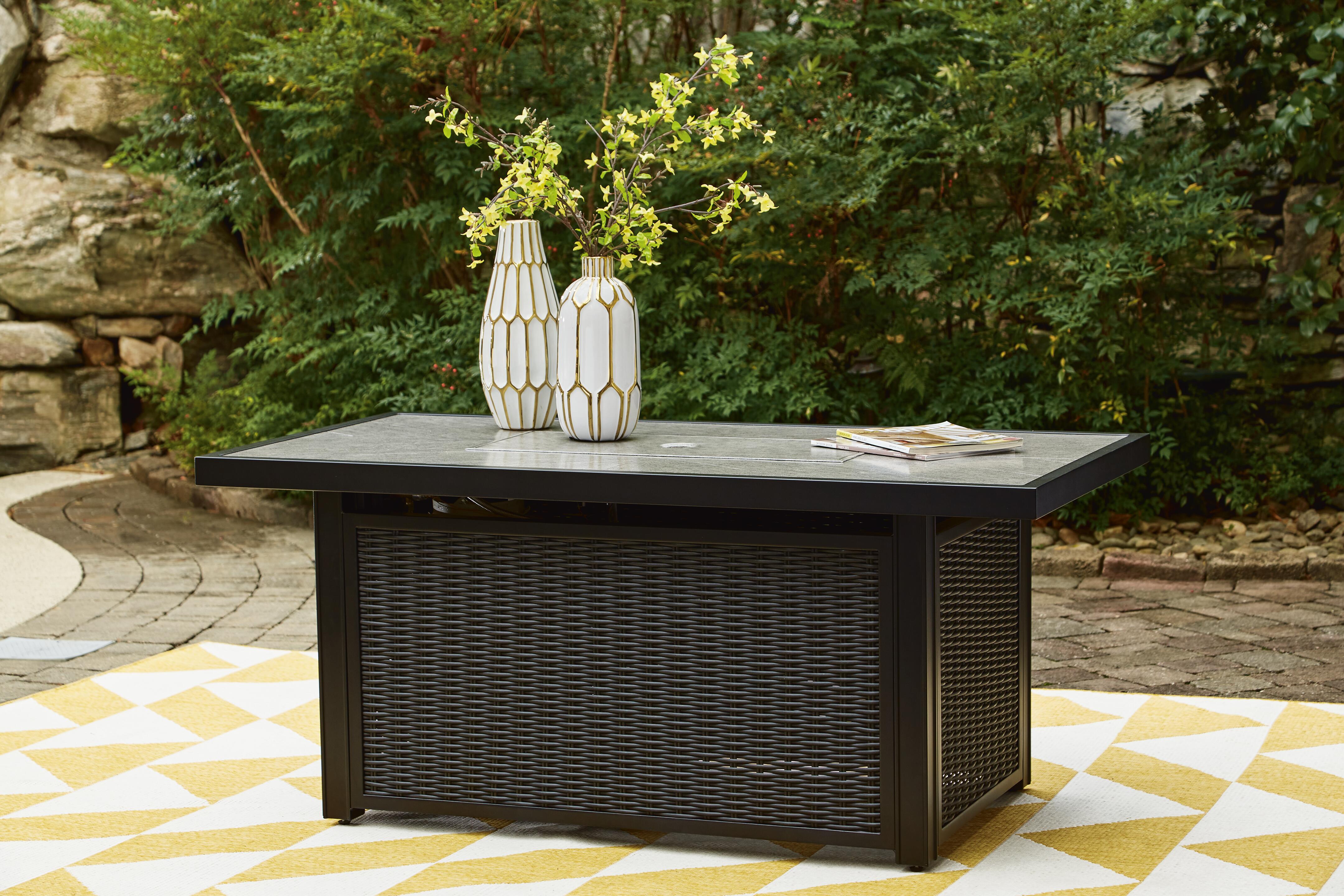 Beachcroft Outdoor Fire Pit Table - Romeo & Juliet Furniture (Warren,MI)