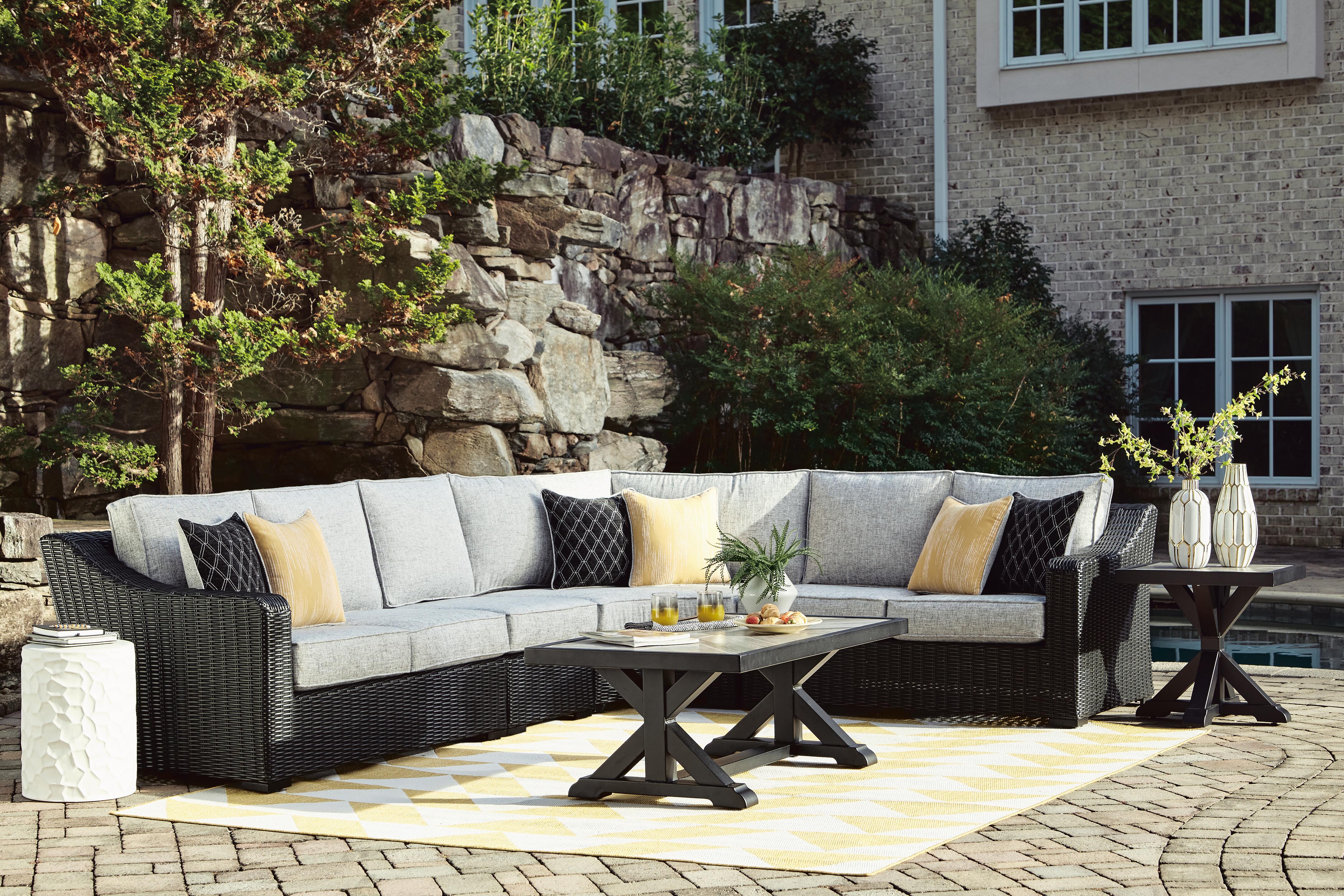 Beachcroft Outdoor Sectional - Romeo & Juliet Furniture (Warren,MI)