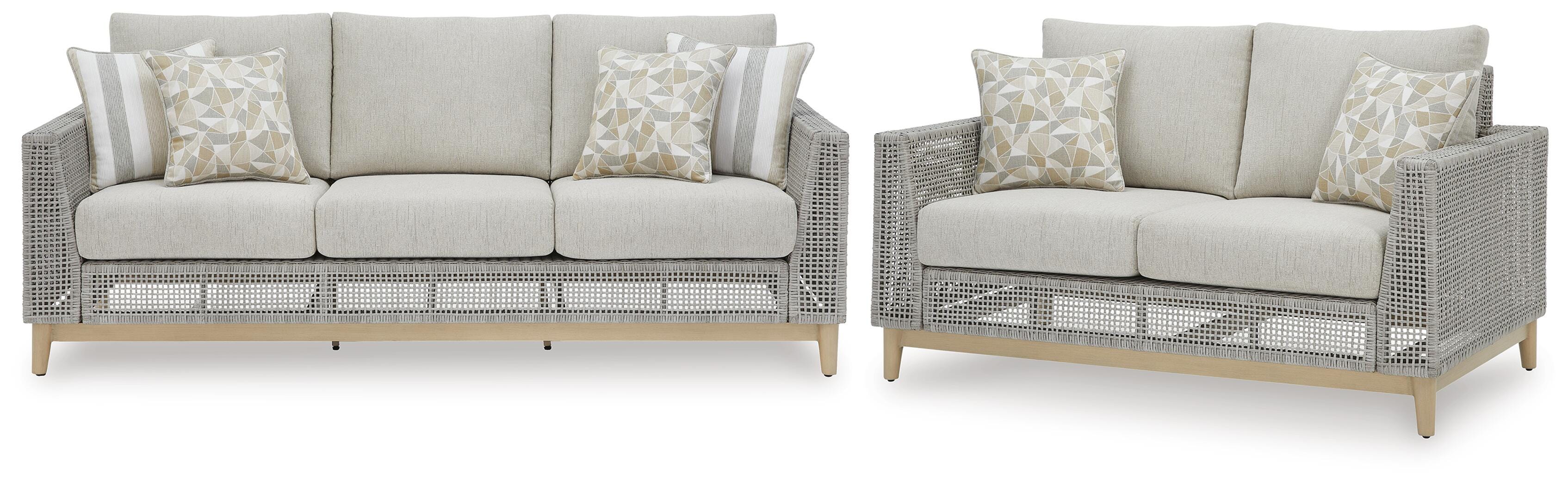 Seton Creek Outdoor Seating Set - Romeo & Juliet Furniture (Warren,MI)