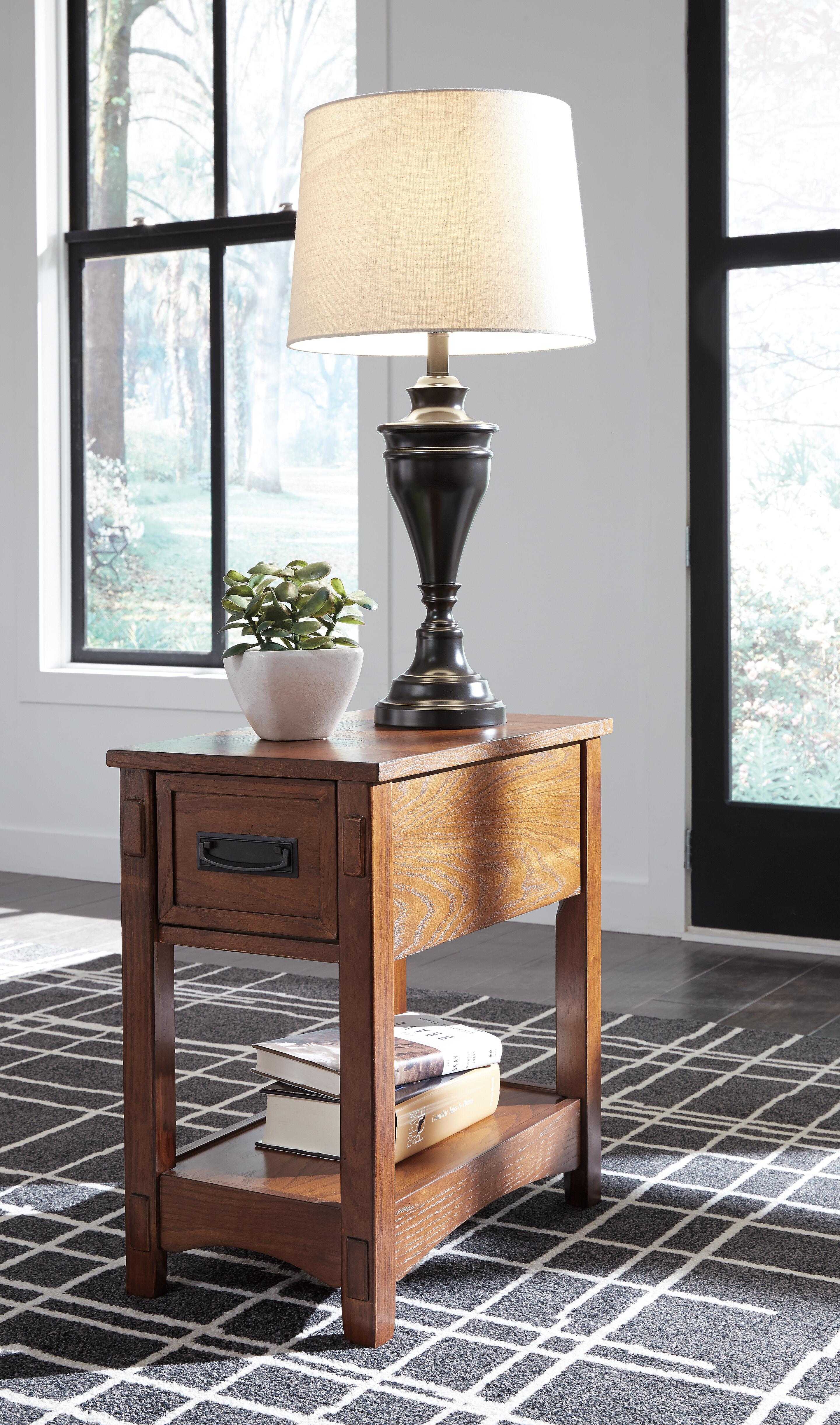 Breegin Chairside End Table - Romeo & Juliet Furniture (Warren,MI)