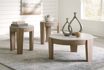 Guystone Table (Set of 3) - Romeo & Juliet Furniture (Warren,MI)