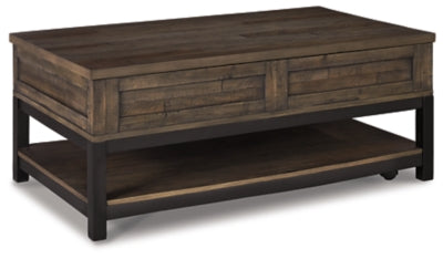Johurst Coffee Table with Lift Top - Romeo & Juliet Furniture (Warren,MI)