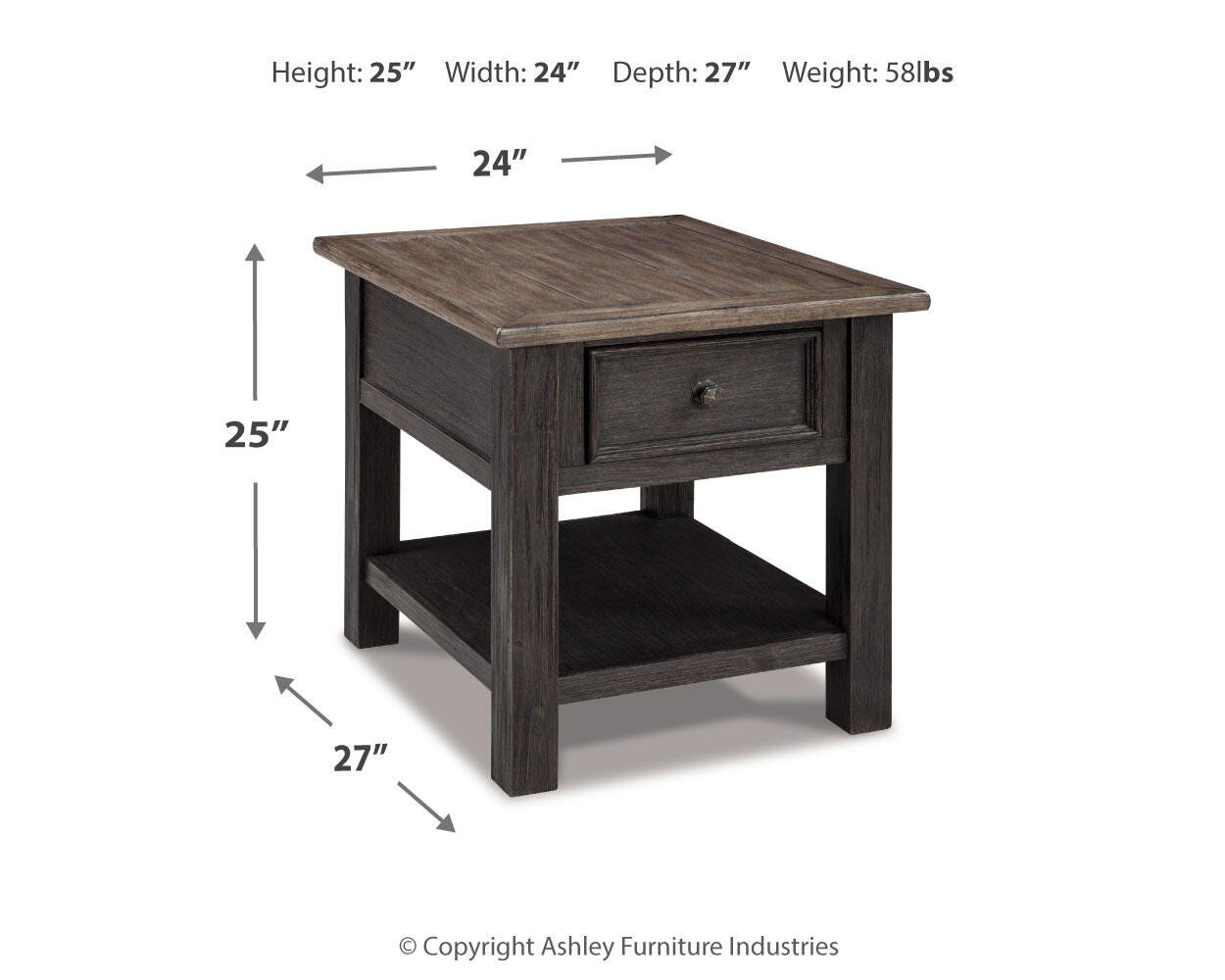 Tyler Creek End Table Set - Romeo & Juliet Furniture (Warren,MI)