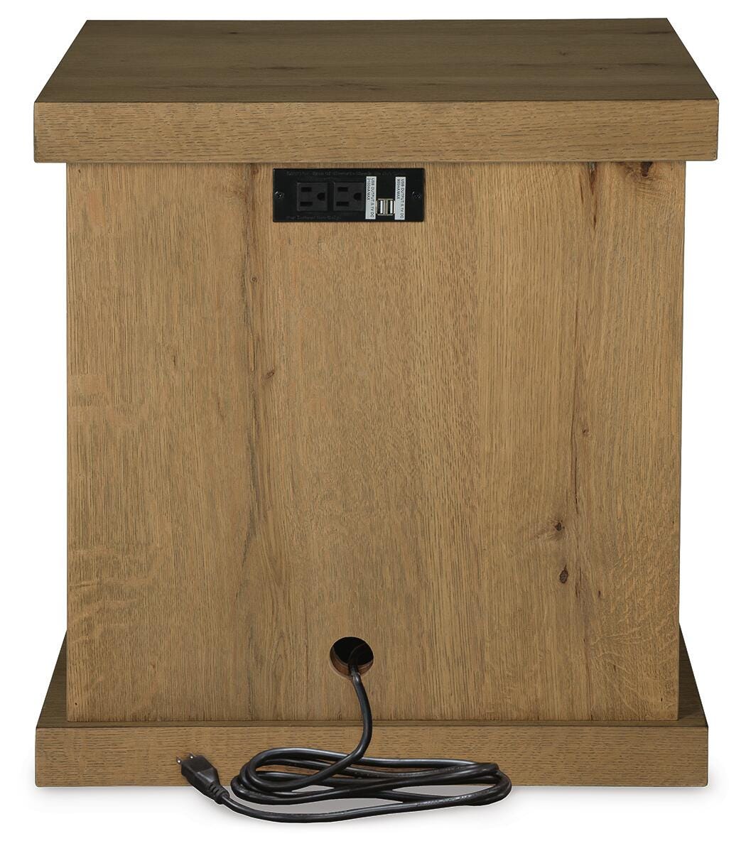 Brinstead Chairside End Table - Romeo & Juliet Furniture (Warren,MI)