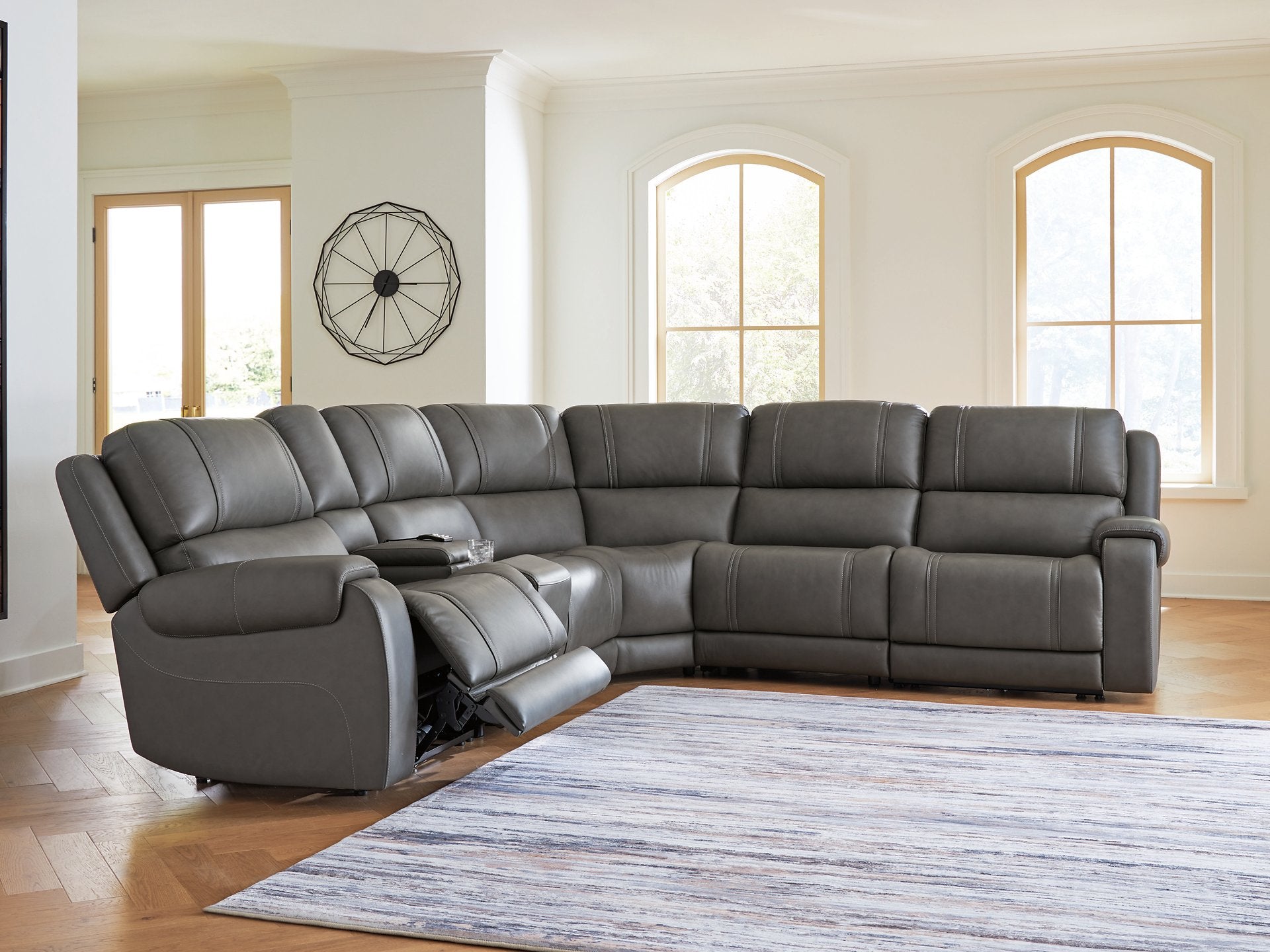 5Z - Pittson Power Reclining Sectional - Romeo & Juliet Furniture (Warren,MI)