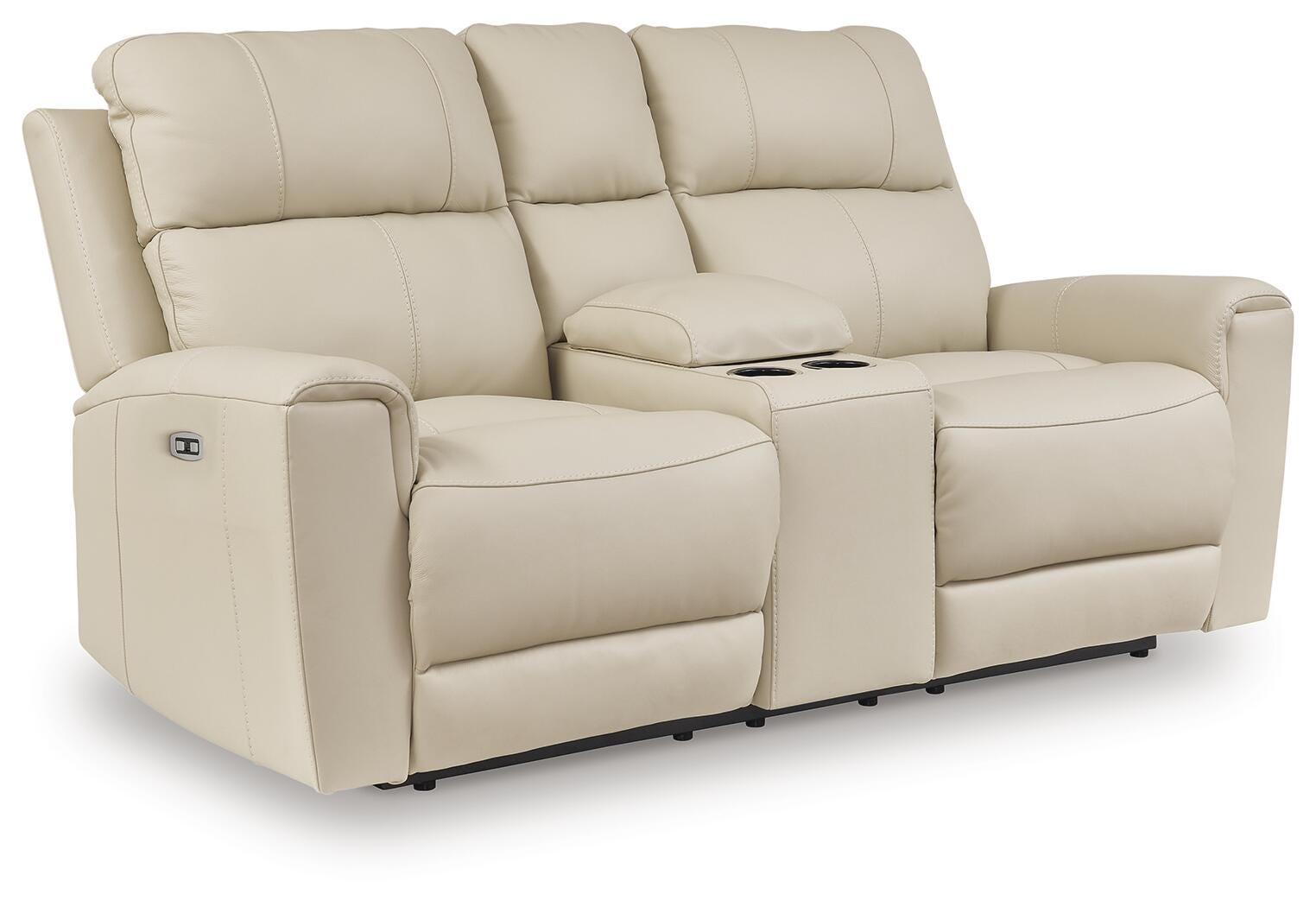 Dahlmoore Power Reclining Loveseat with Console - Romeo & Juliet Furniture (Warren,MI)