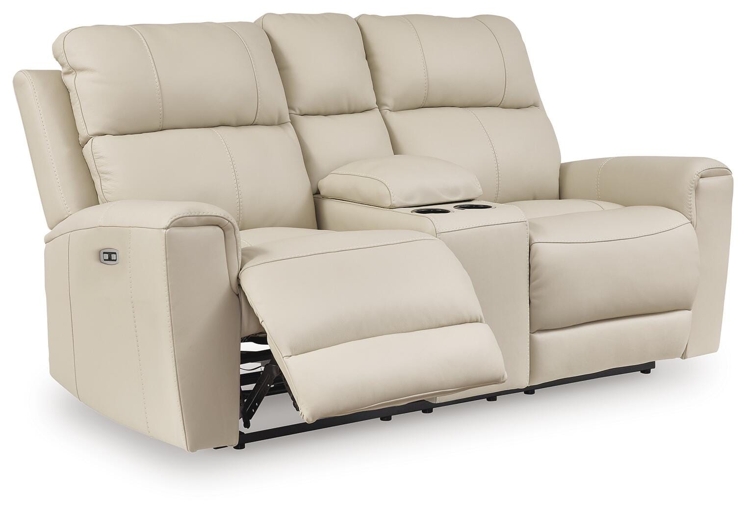 Dahlmoore Power Reclining Loveseat with Console - Romeo & Juliet Furniture (Warren,MI)