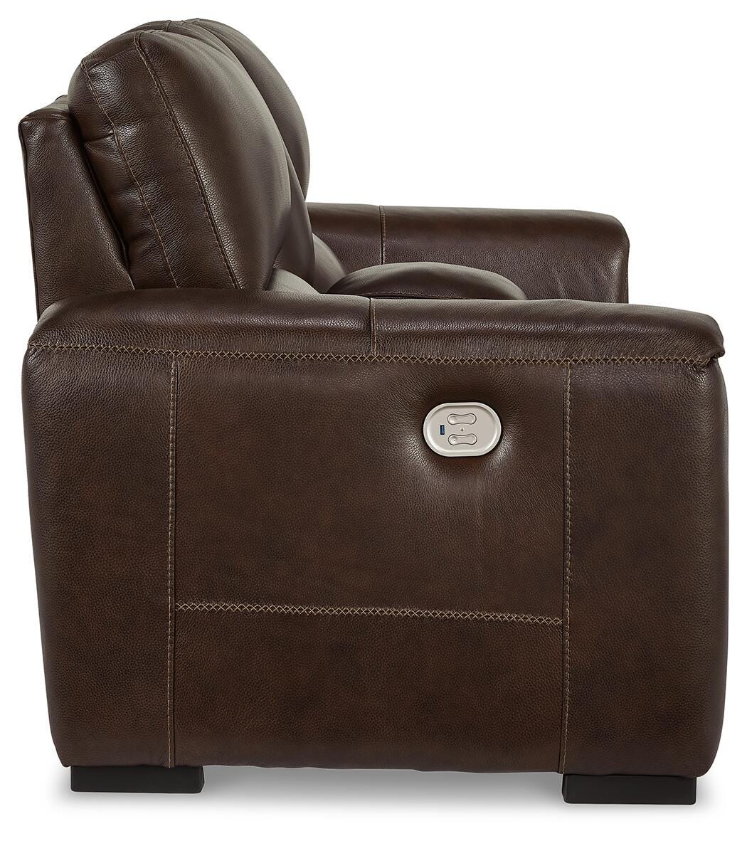 Alessandro Power Reclining Loveseat with Console - Romeo & Juliet Furniture (Warren,MI)