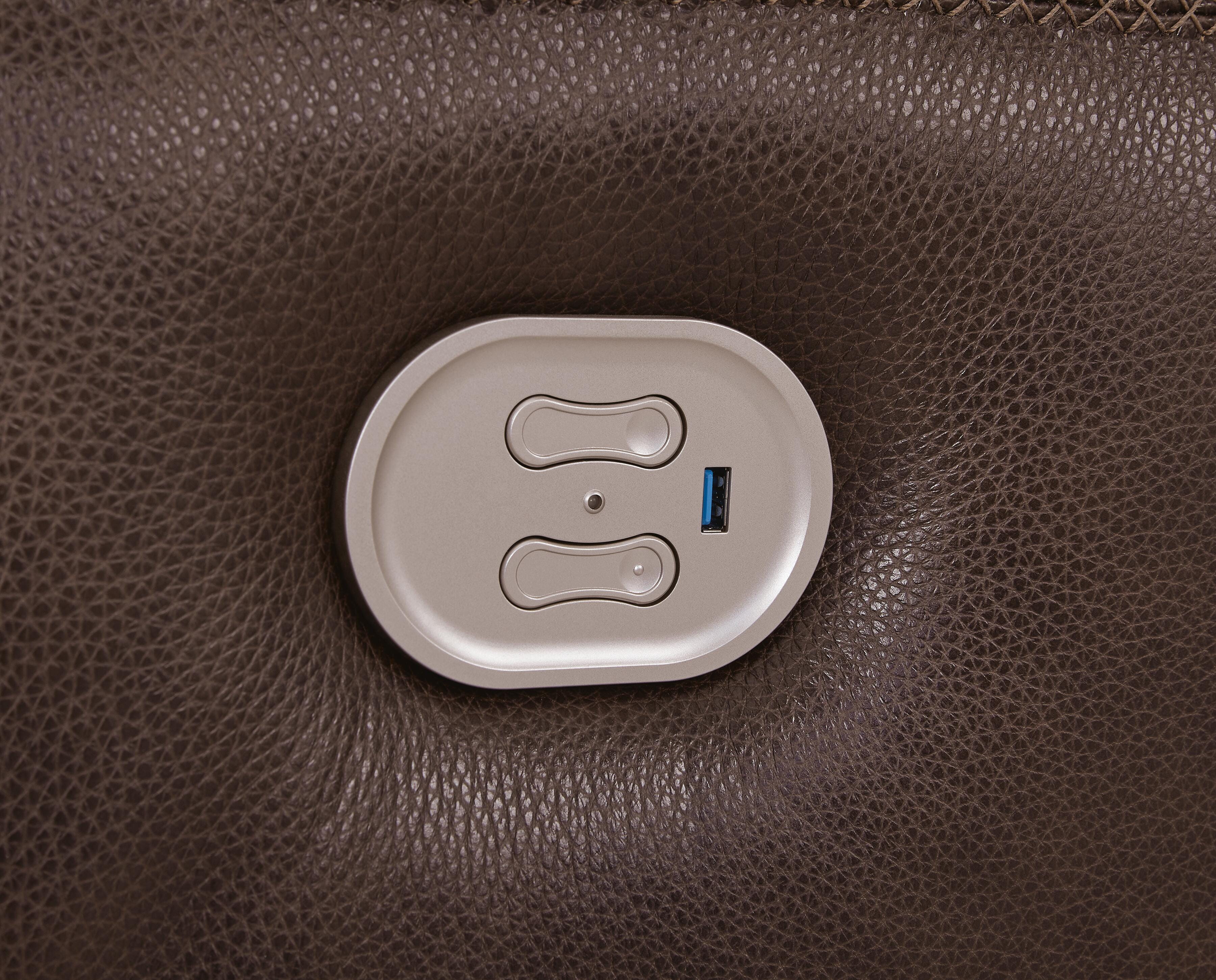 Alessandro Power Reclining Loveseat with Console - Romeo & Juliet Furniture (Warren,MI)