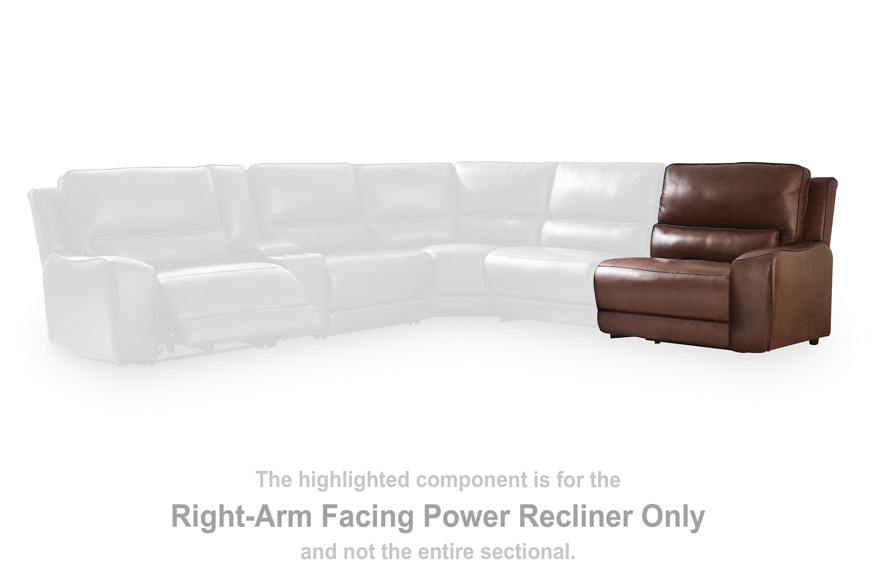 DeepWakes Power Reclining Sectional with Chaise - Romeo & Juliet Furniture (Warren,MI)