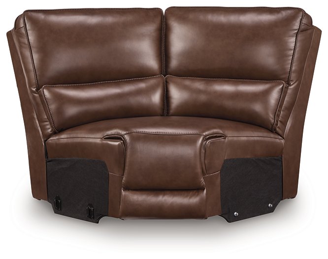 DeepWakes Power Reclining Sectional with Chaise - Romeo & Juliet Furniture (Warren,MI)