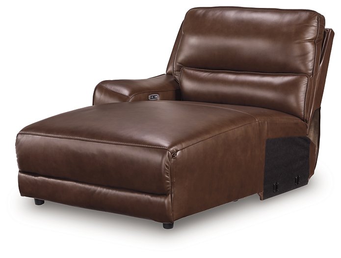 DeepWakes Power Reclining Sectional with Chaise - Romeo & Juliet Furniture (Warren,MI)