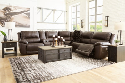 Dunleith Power Reclining Sectional - Romeo & Juliet Furniture (Warren,MI)