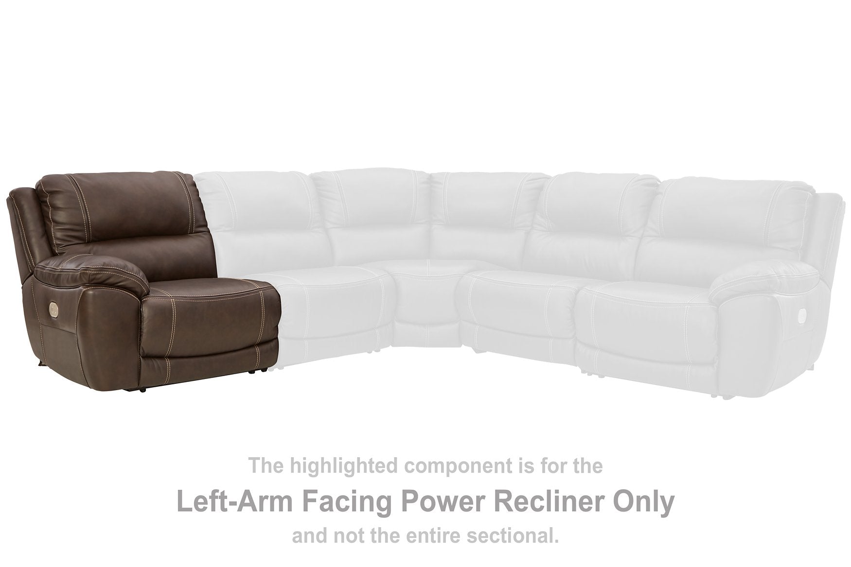 Dunleith Power Reclining Sectional - Romeo & Juliet Furniture (Warren,MI)