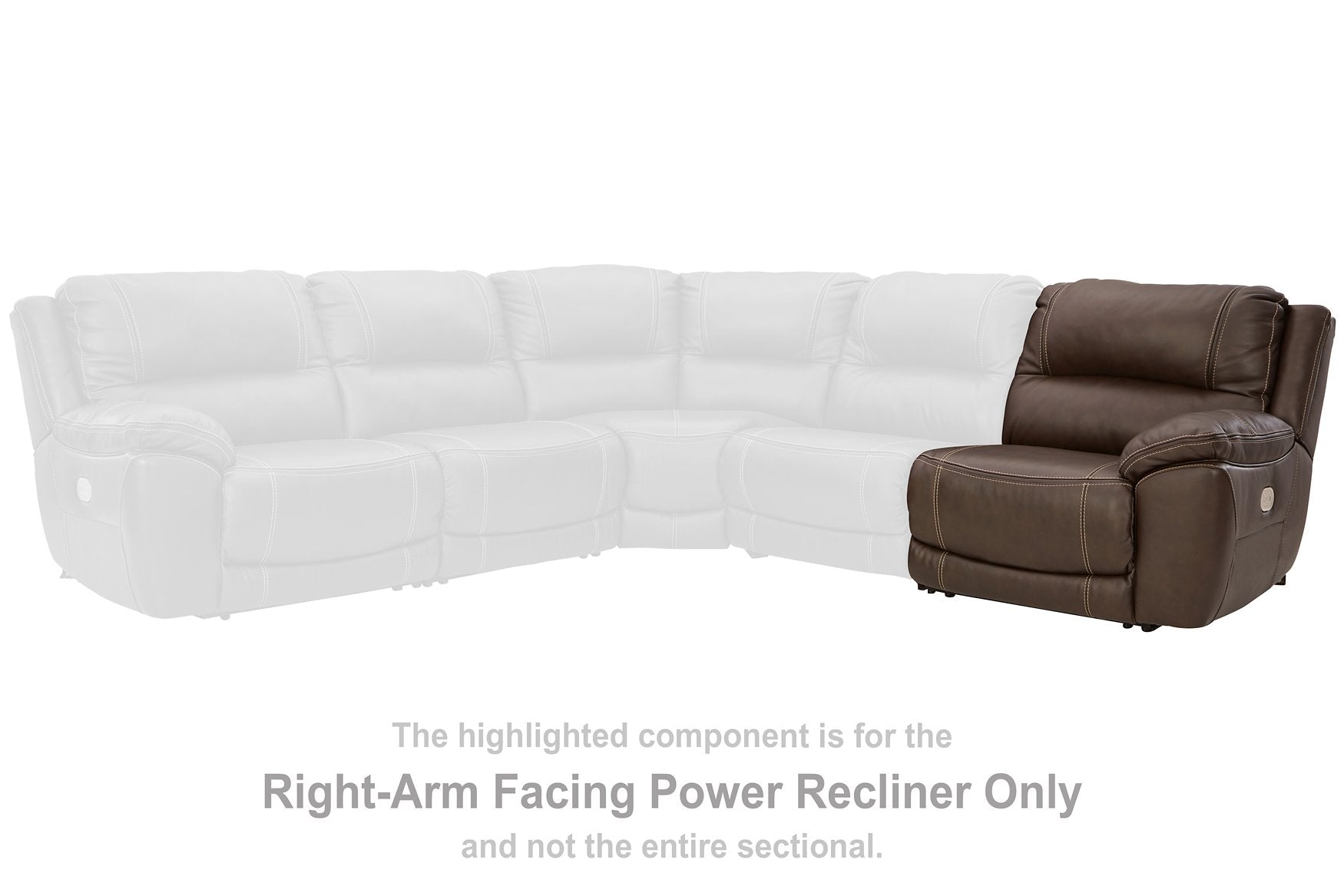 Dunleith Power Reclining Sectional - Romeo & Juliet Furniture (Warren,MI)
