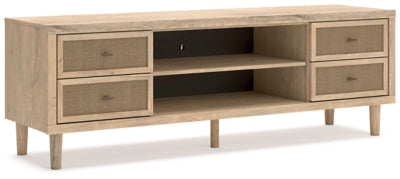 Cielden 72" TV Stand with Electric Fireplace - Romeo & Juliet Furniture (Warren,MI)