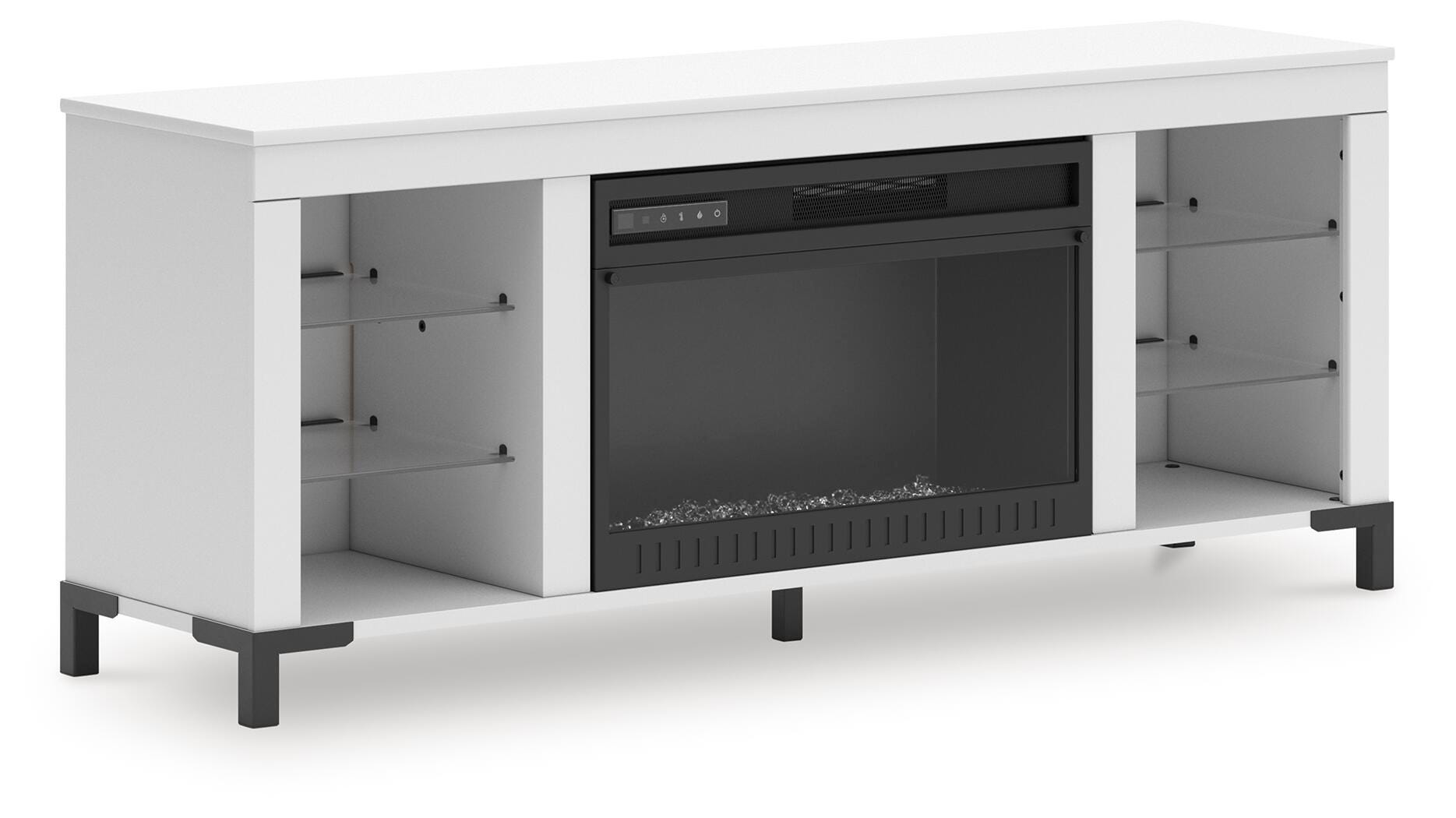 Brollevi 60" TV Stand with Electric Fireplace - Romeo & Juliet Furniture (Warren,MI)