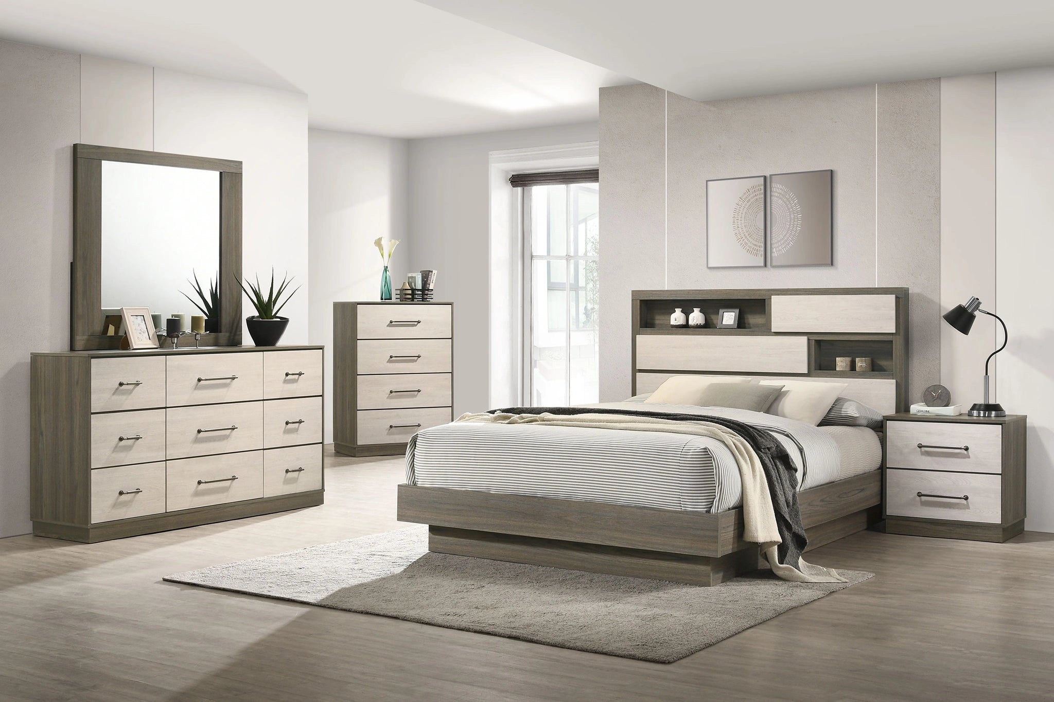 Fenwick Bookcase Platform Bed